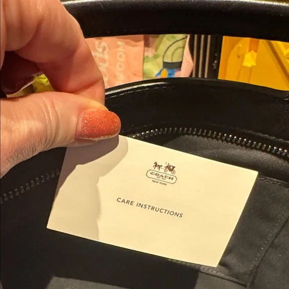 Coach Black Leather Clutch with Silver Hardware NWT! - Picture 6 of 6